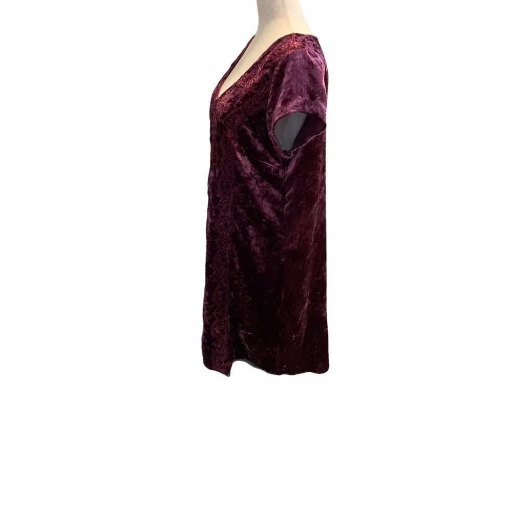 Soft Surroundings Sheath Dress MEDIUM Burgundy - Picture 4 of 10